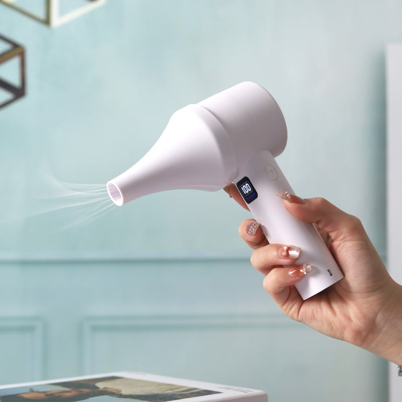 Rechargeable Mini Misting Fan with LCD Temperature Display
