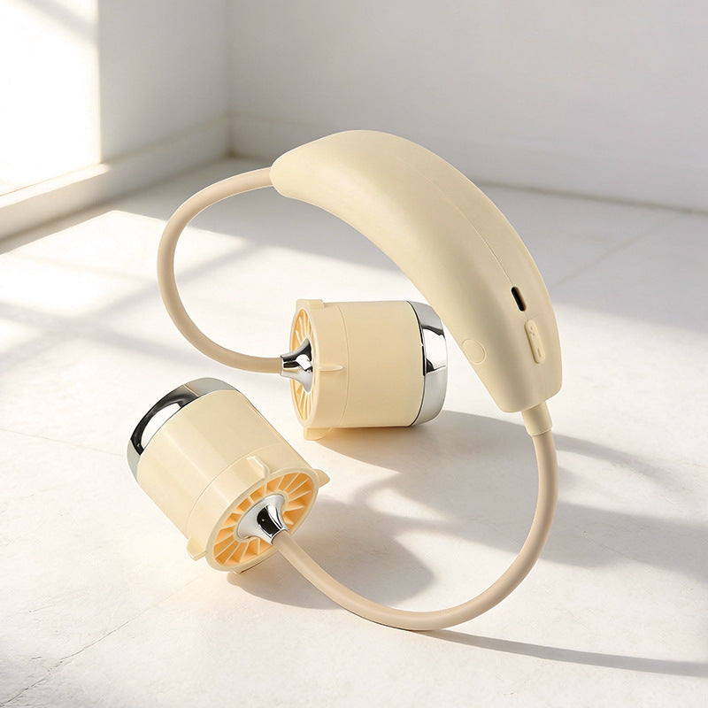Portable Neck Fan With Dual Airflow