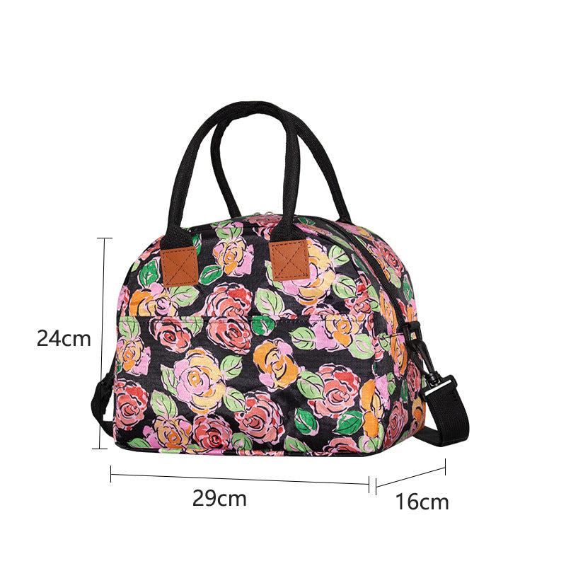 Floral Insulated Picnic Cooler Bag