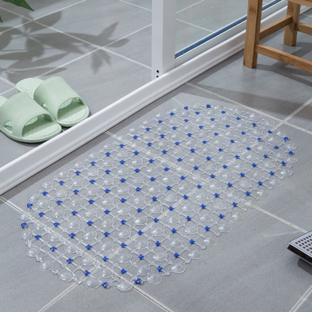 Suction Bath Mat With Drain Holes