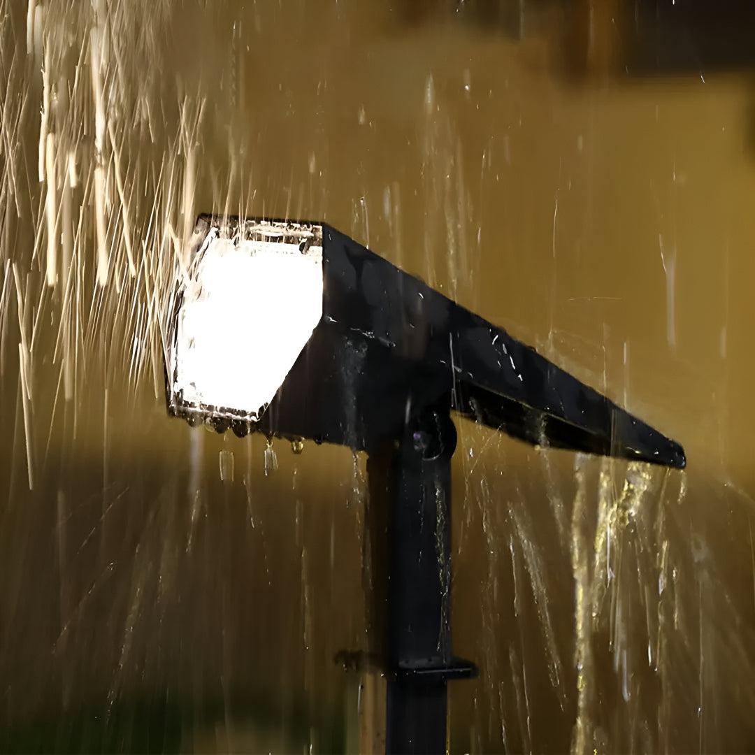 Solar Landscape Light With Adjustable LED Spotlights