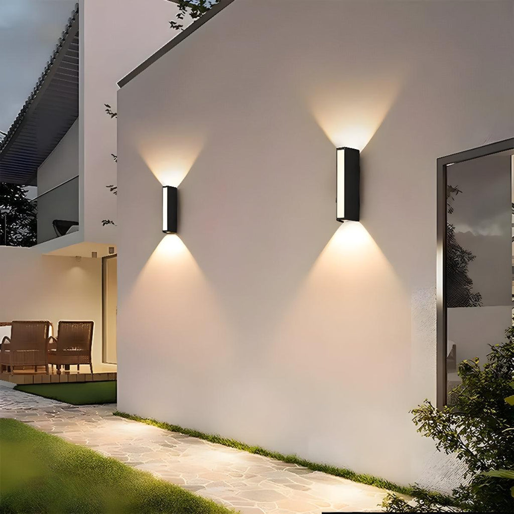 Tube Outdoor Wall Sconce Light