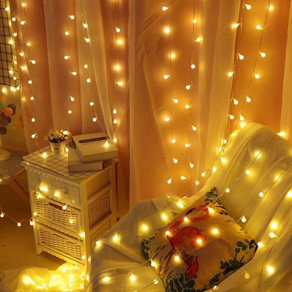 Waterproof Solar Garden String Lights - Solar String Lights Waterproof Outdoor Led Globe Lights