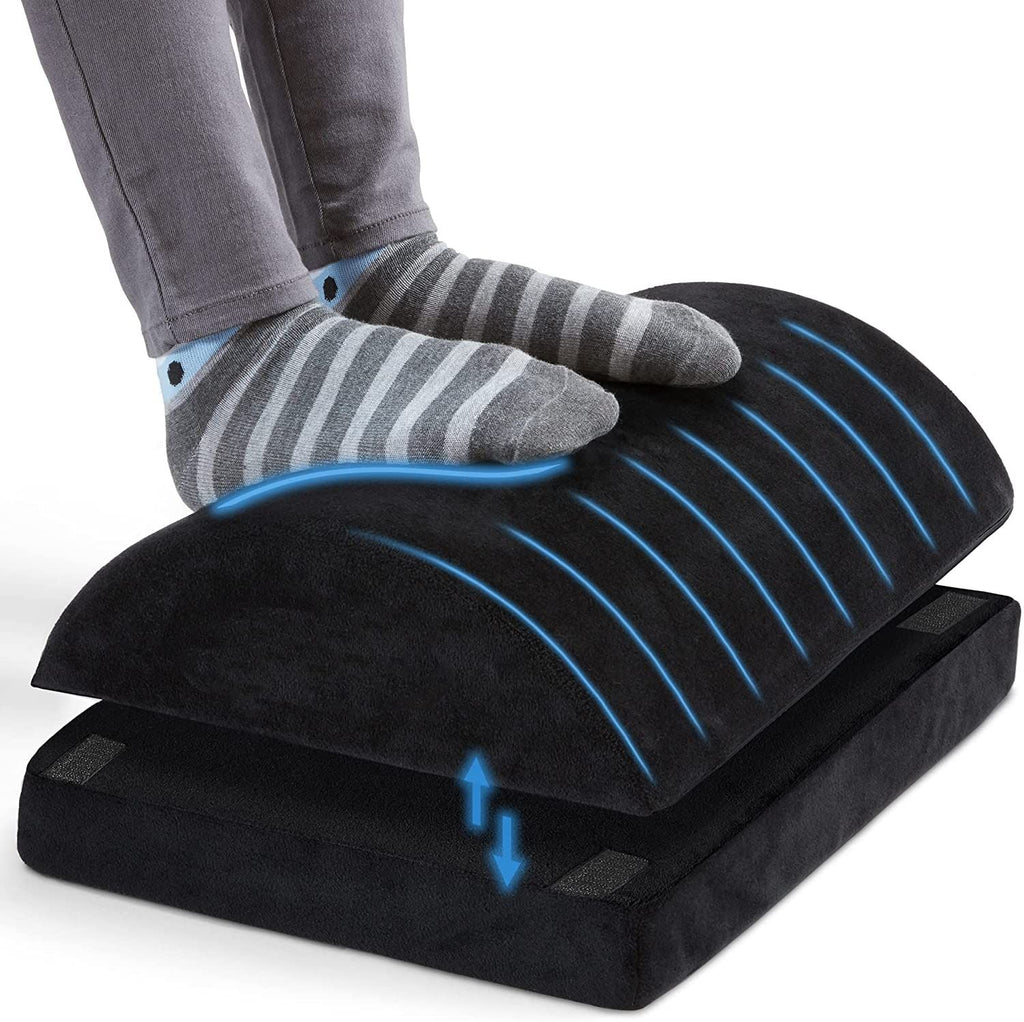Curved Ergonomic Under Desk Foot Rest