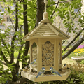 Wooden Hanging Bird Feeder with Hook