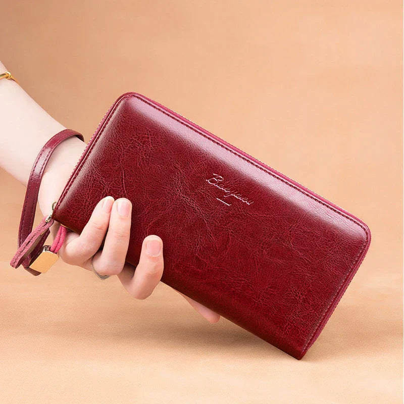 RFID Leather Passport and Travel Wallet
