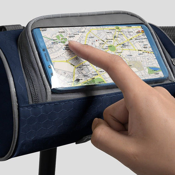 Waterproof 3.5L Bike Handlebar Bag with Touchscreen Window