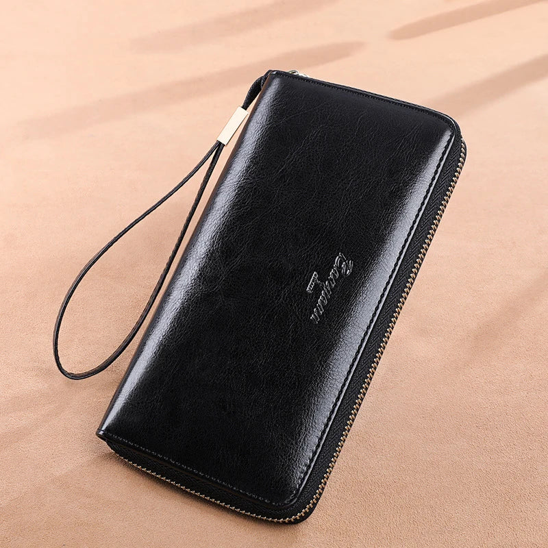 RFID Leather Passport and Travel Wallet