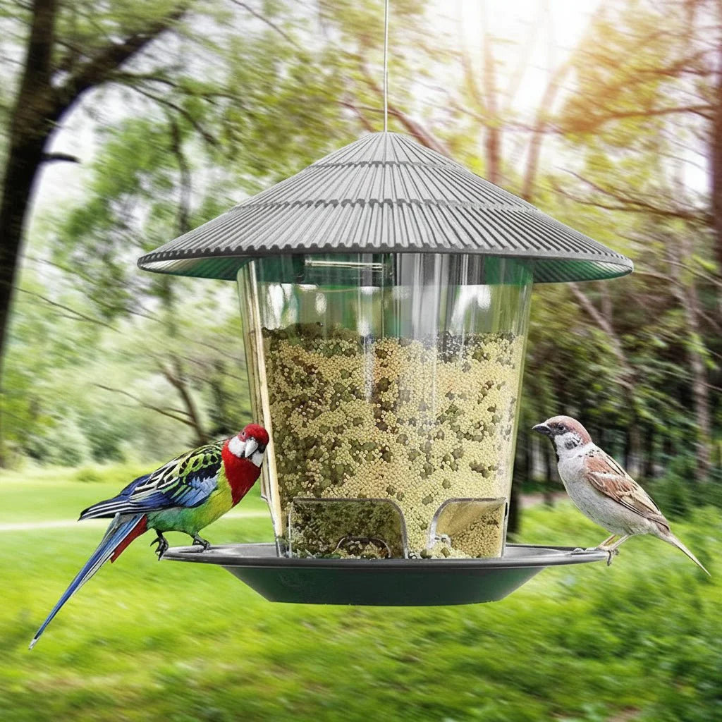 Bird Feeder With Foot Activation