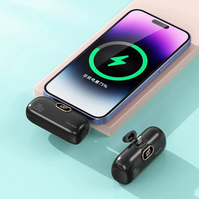 Power Bank With LED Display And Dual Port Compatibility, 30000Mah