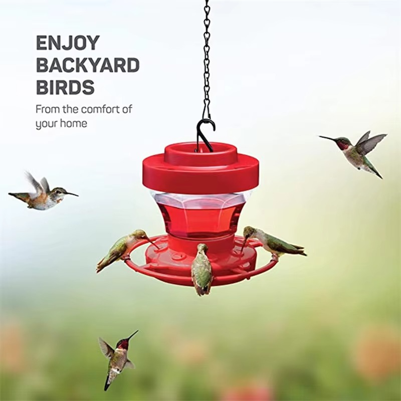 Hummingbird Feeder With Ant And Bee Proof 8 Feeding Stations