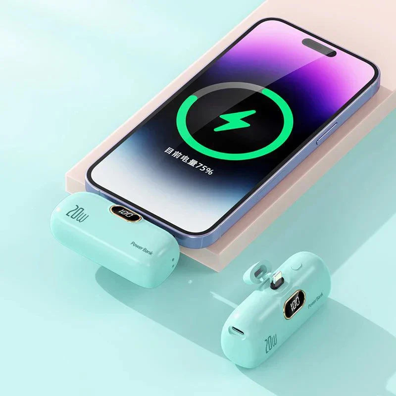 Power Bank With LED Display And Dual Port Compatibility, 30000Mah