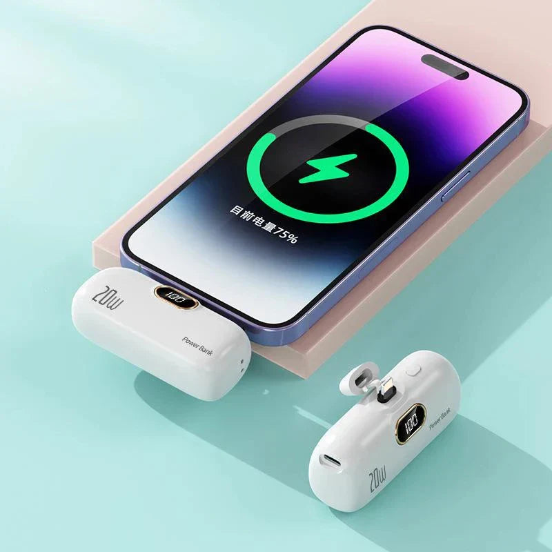 Power Bank With LED Display And Dual Port Compatibility, 30000Mah