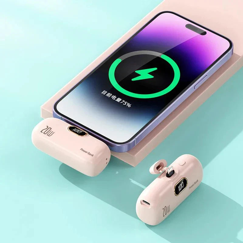 Power Bank With LED Display And Dual Port Compatibility, 30000Mah