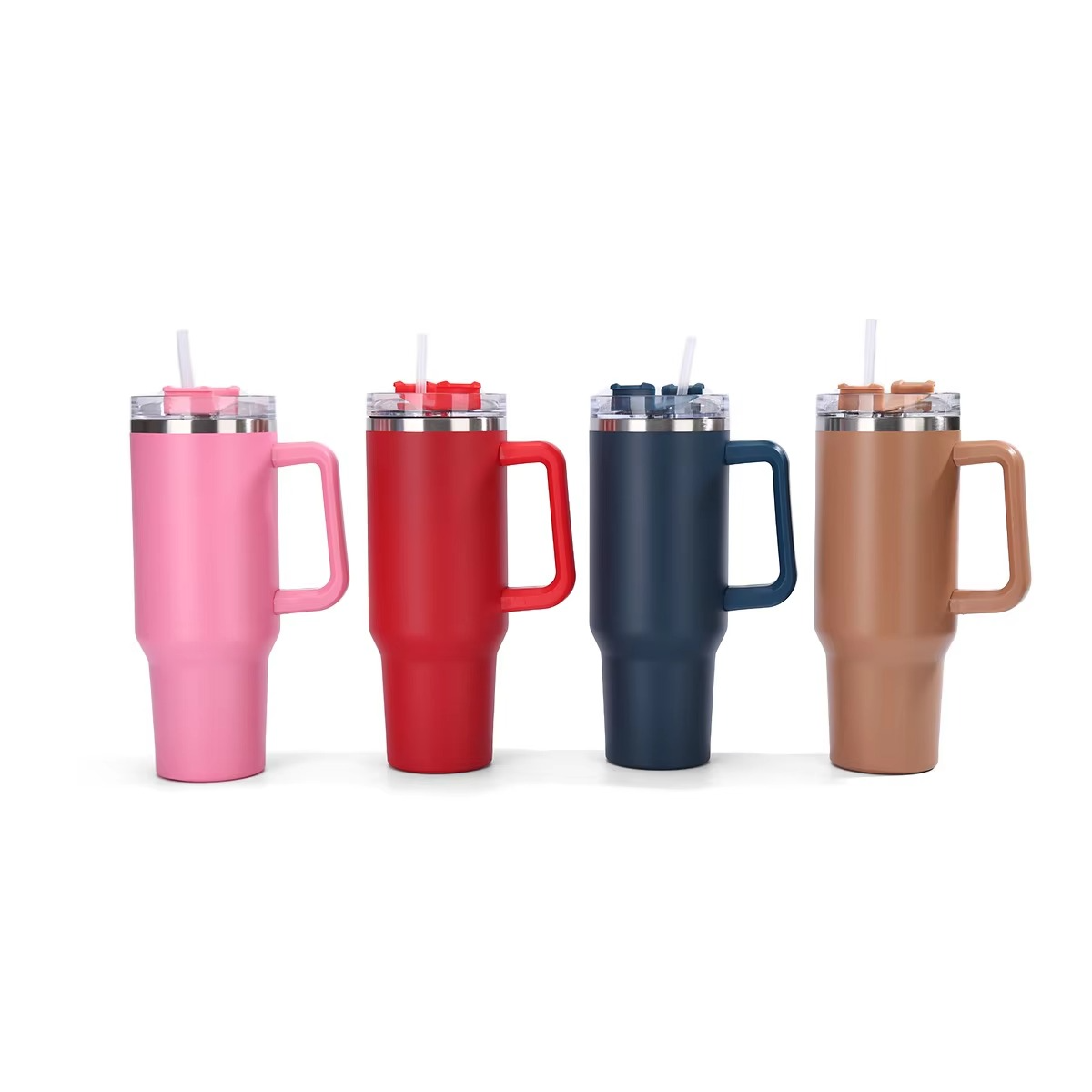 Steel Insulated Tumbler With Straw And Handle