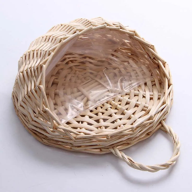 Rattan Wall Planter Basket For Plants And Flowers