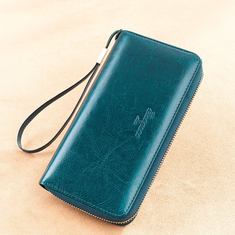RFID Leather Passport and Travel Wallet