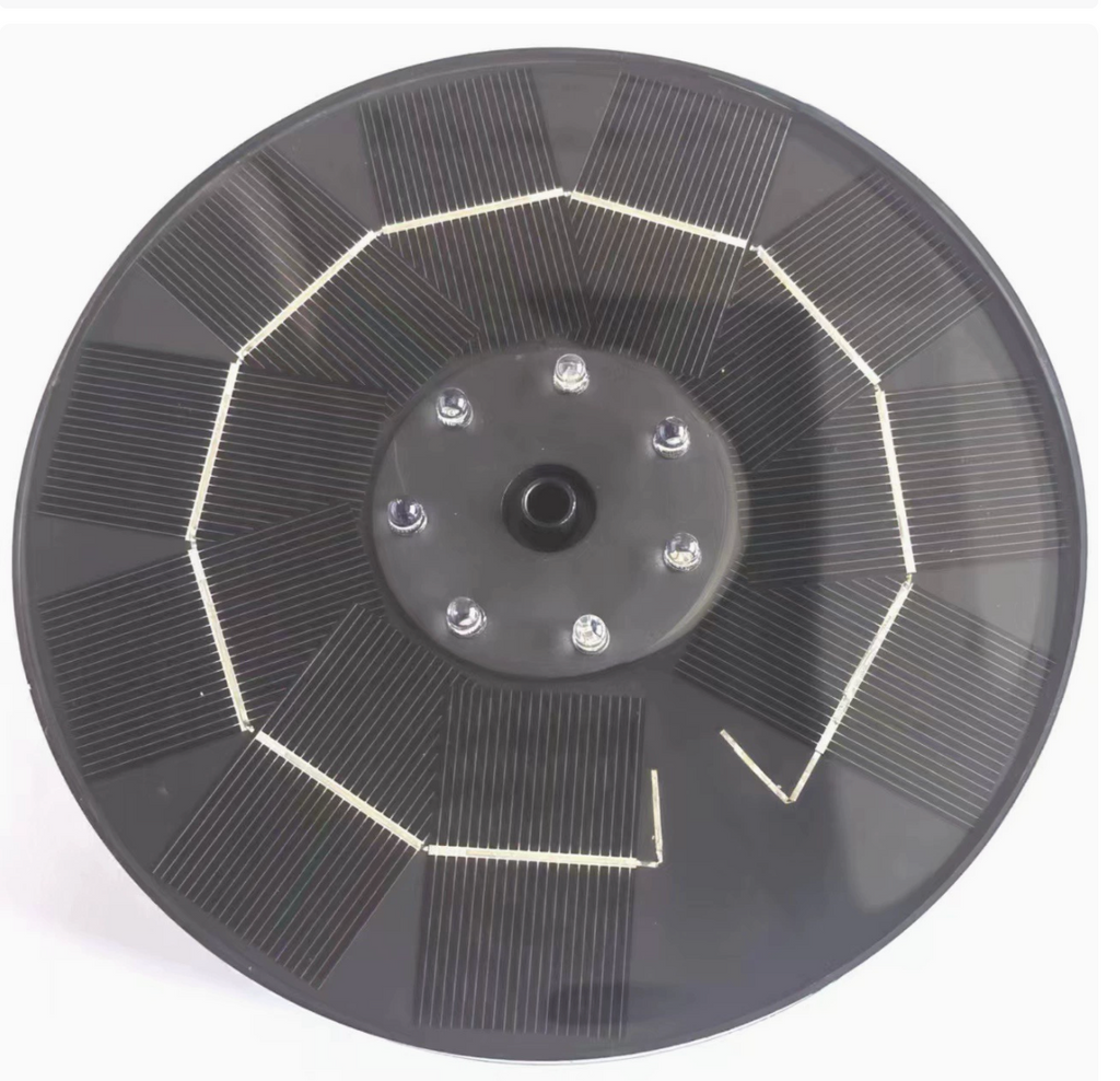 Floating Solar Fountain Pump with Interchangeable Spray Heads