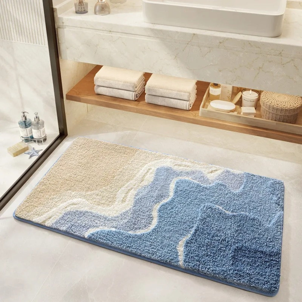 Seaside Footprint Bathroom Carpet