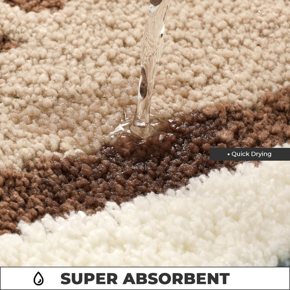 Seaside Footprint Bathroom Carpet