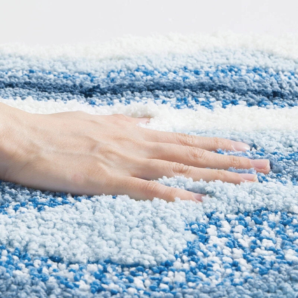 Seaside Footprint Bathroom Carpet