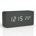 Digital Wooden Alarm Clock With LED Display