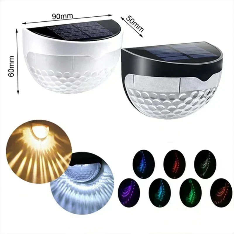 Solar LED Fence Lights for Garden and Terrace