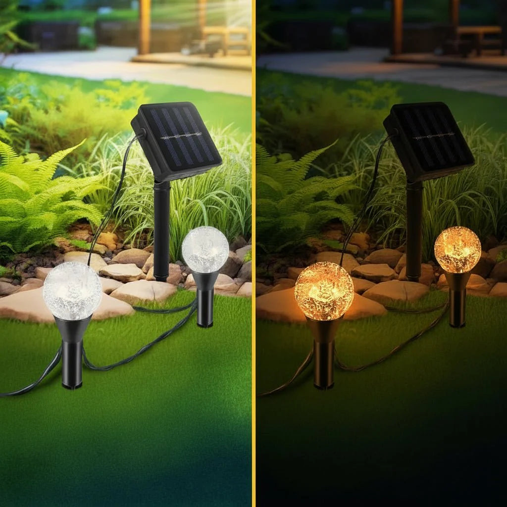 Solar Light String for Gardens and Balconies