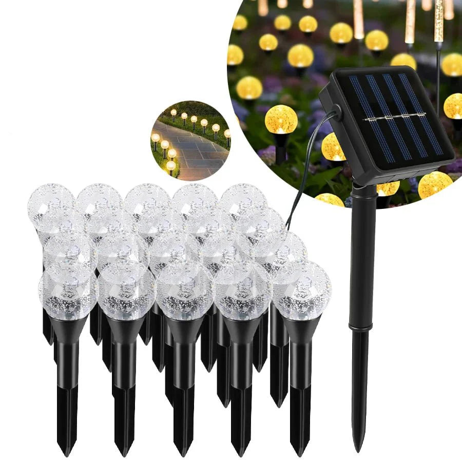 Solar Light String for Gardens and Balconies