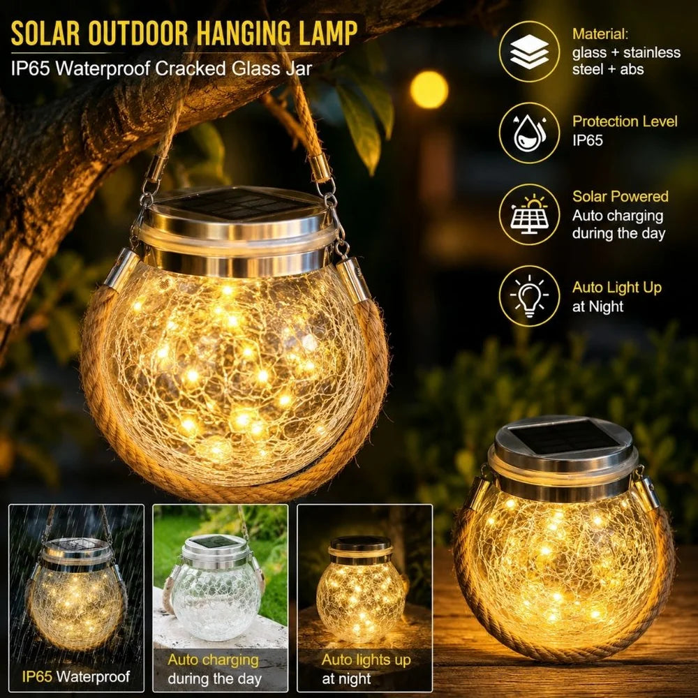 Waterproof Solar Outdoor LED Lantern