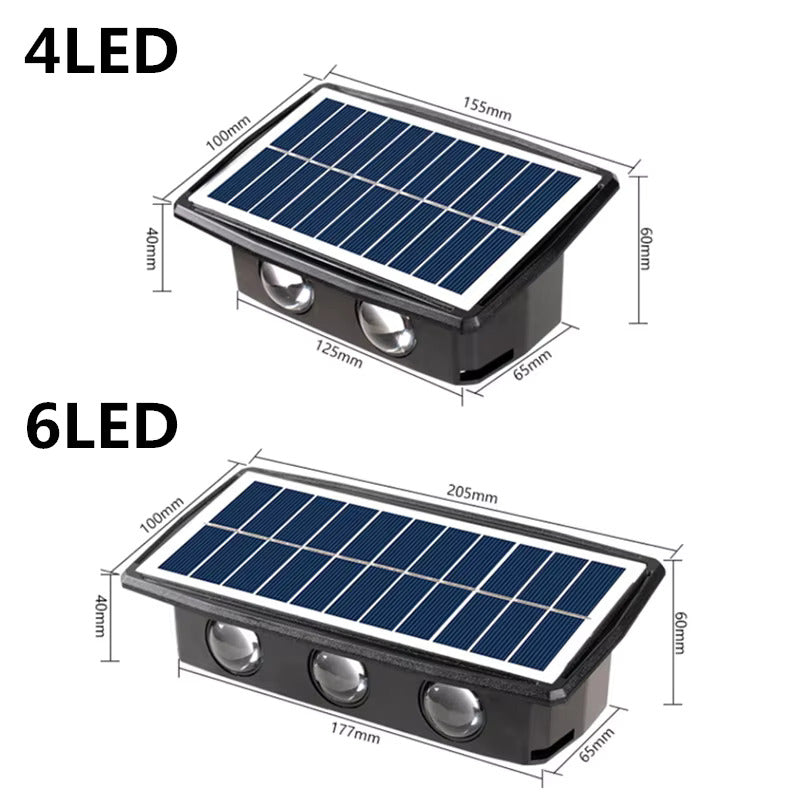 Solar Wall Sconce Light for Outdoor Entrances