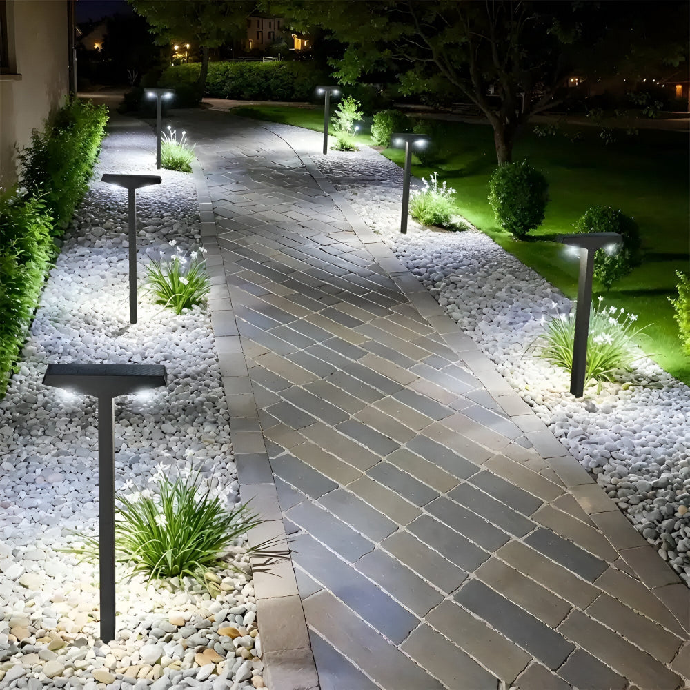 Solar Pathway Lights With Dual Lighting Modes & Weatherproof Design