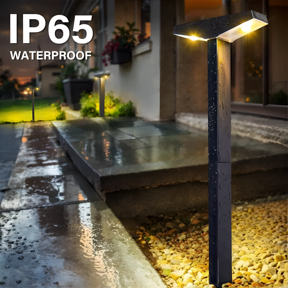 Solar Pathway Lights With Dual Lighting Modes & Weatherproof Design