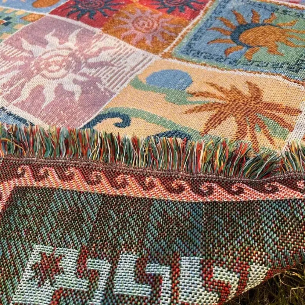 Large Picnic Blanket - Durable Microfiber Fabric Design