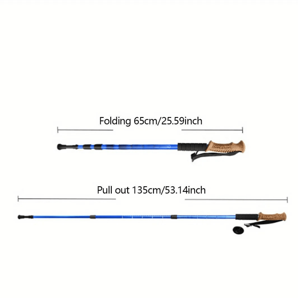 Ultra-Light Adjustable Trekking Poles Made Of Aluminum Alloy For Long Trails