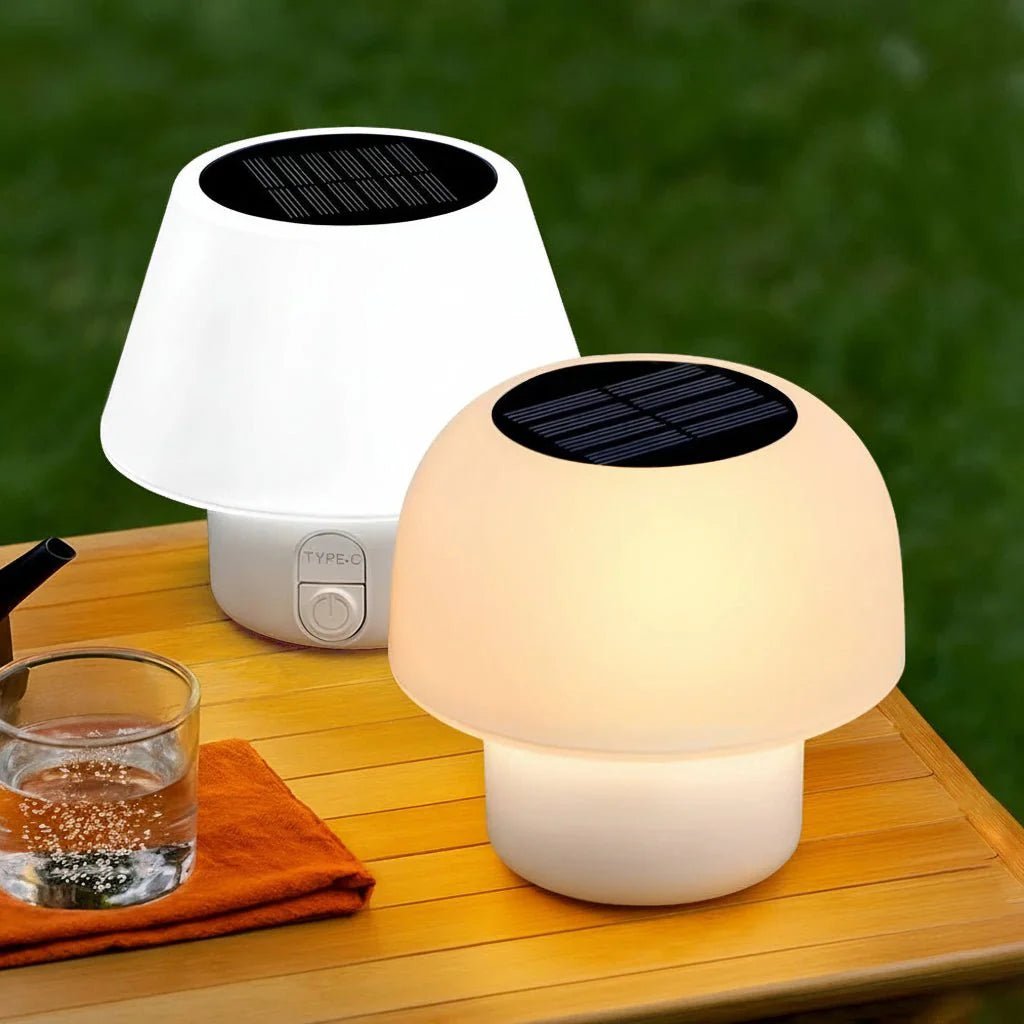 Portable Solar Table Lamp for Patio and Camping