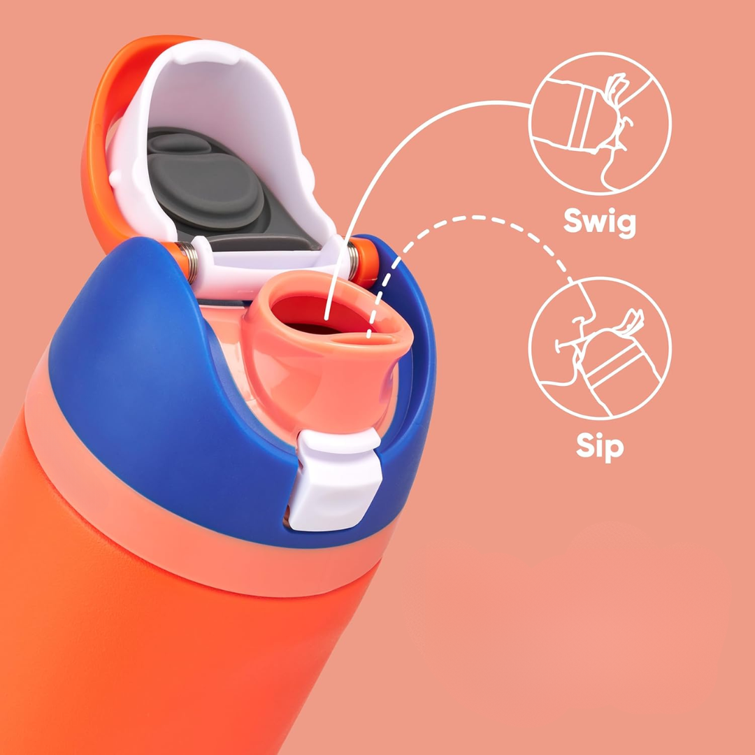 Stainless Steel Insulated Flask Bottle With Straw