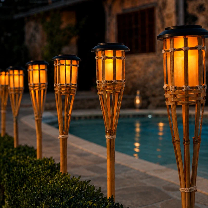 Solar Garden Torch Lights for Pathways
