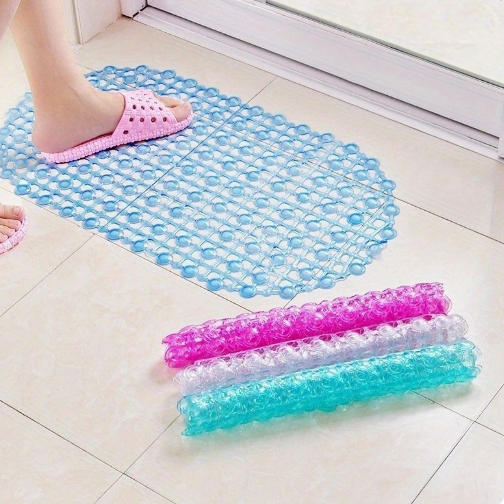 Suction Bath Mat With Drain Holes