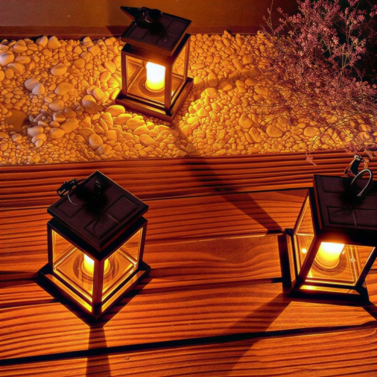 Solar Outdoor Hanging Tabletop Lantern