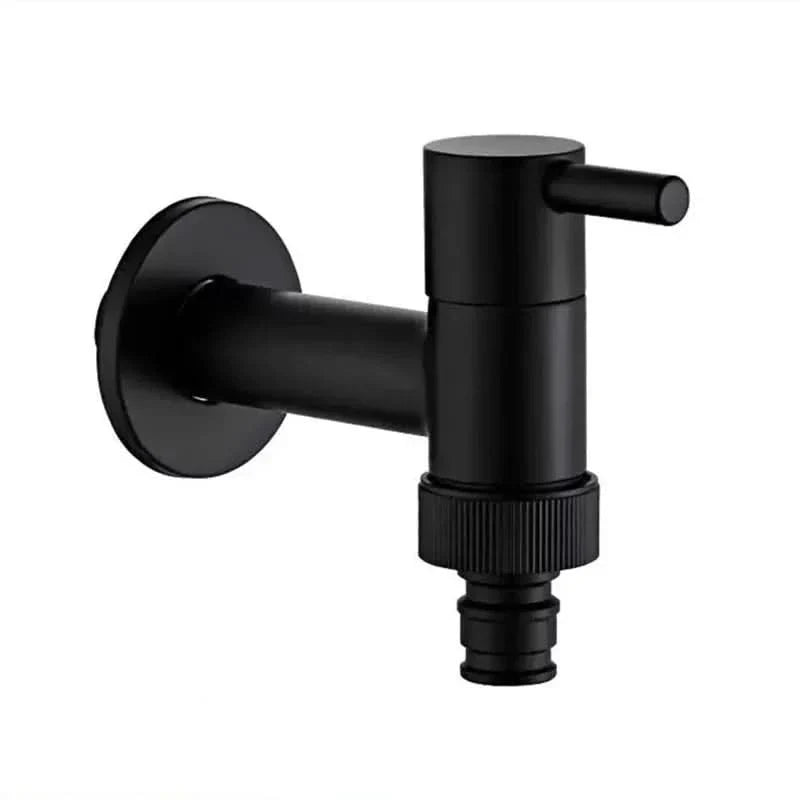 Black Wall Mounted Outdoor Tap