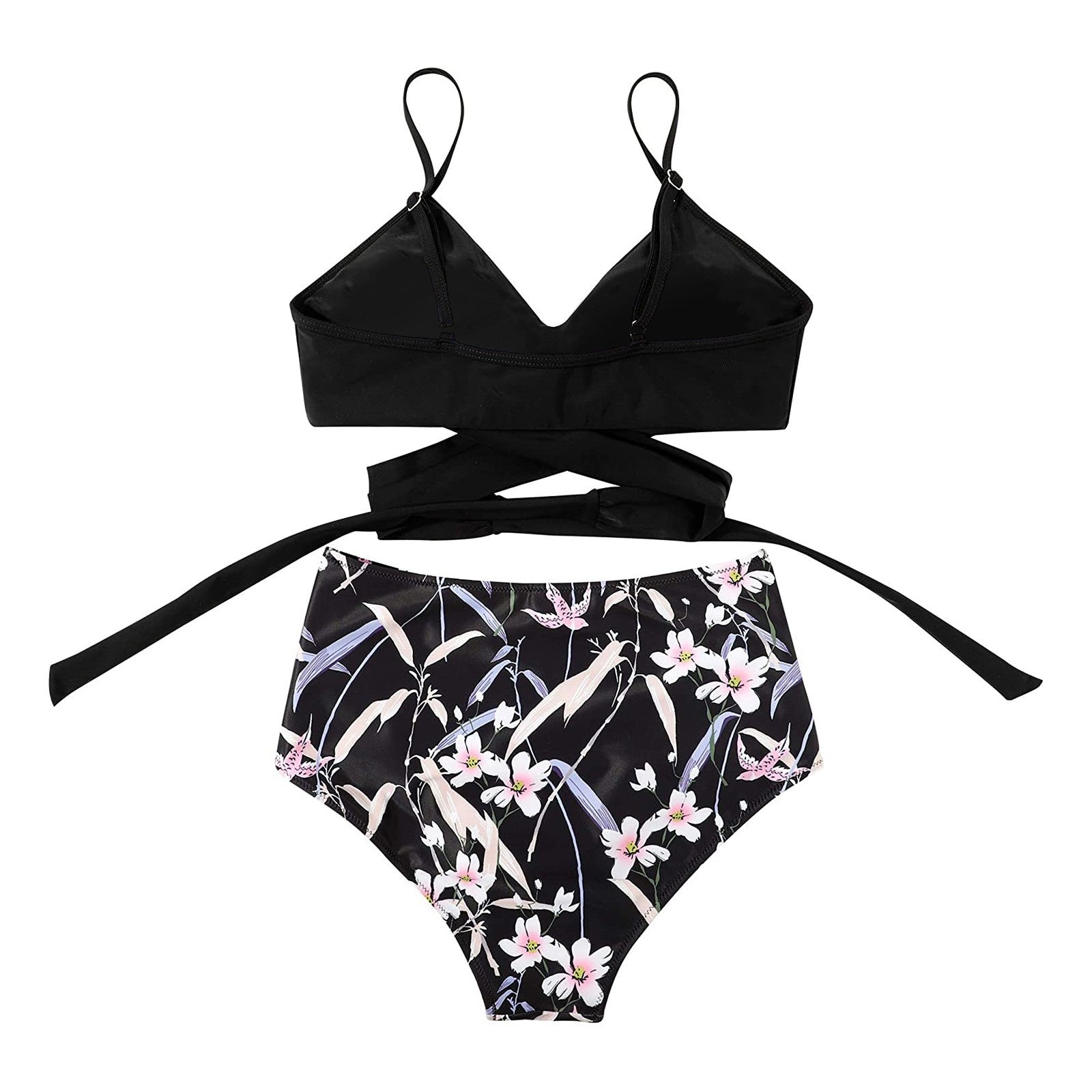 Women's Colourful High-Waist Bikini Set