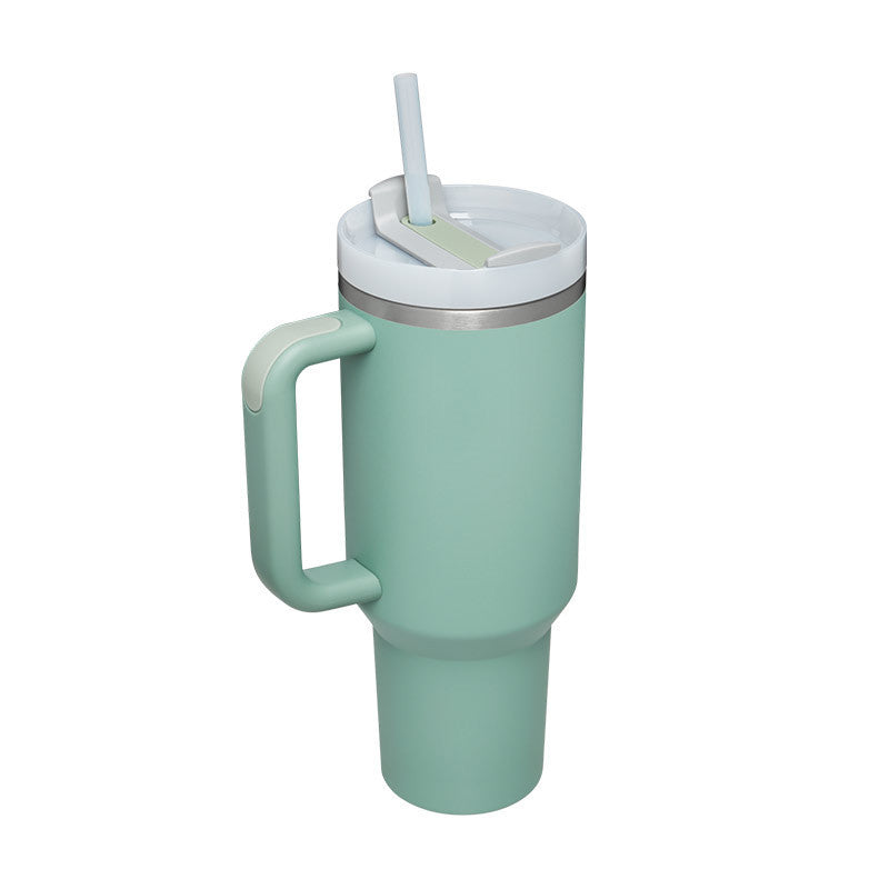 Insulated Travel Mug With Straw