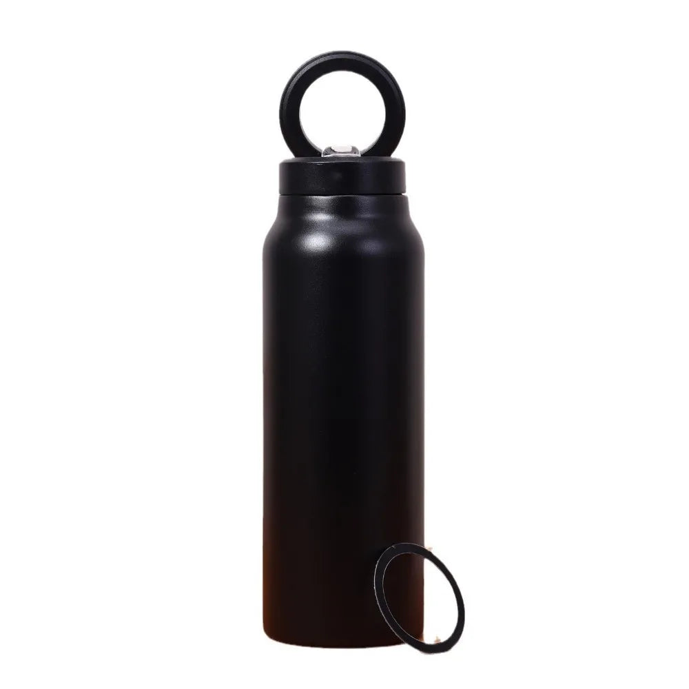 24Oz Insulated Water Bottle With Magnetic Phone Holder