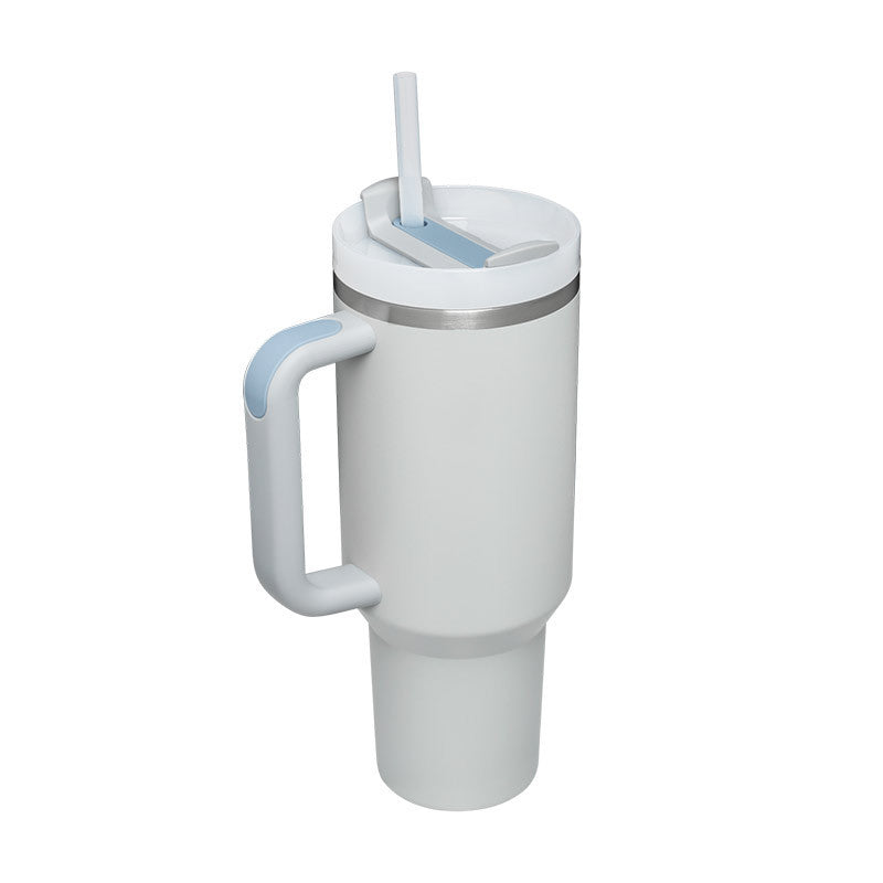 Insulated Travel Mug With Straw