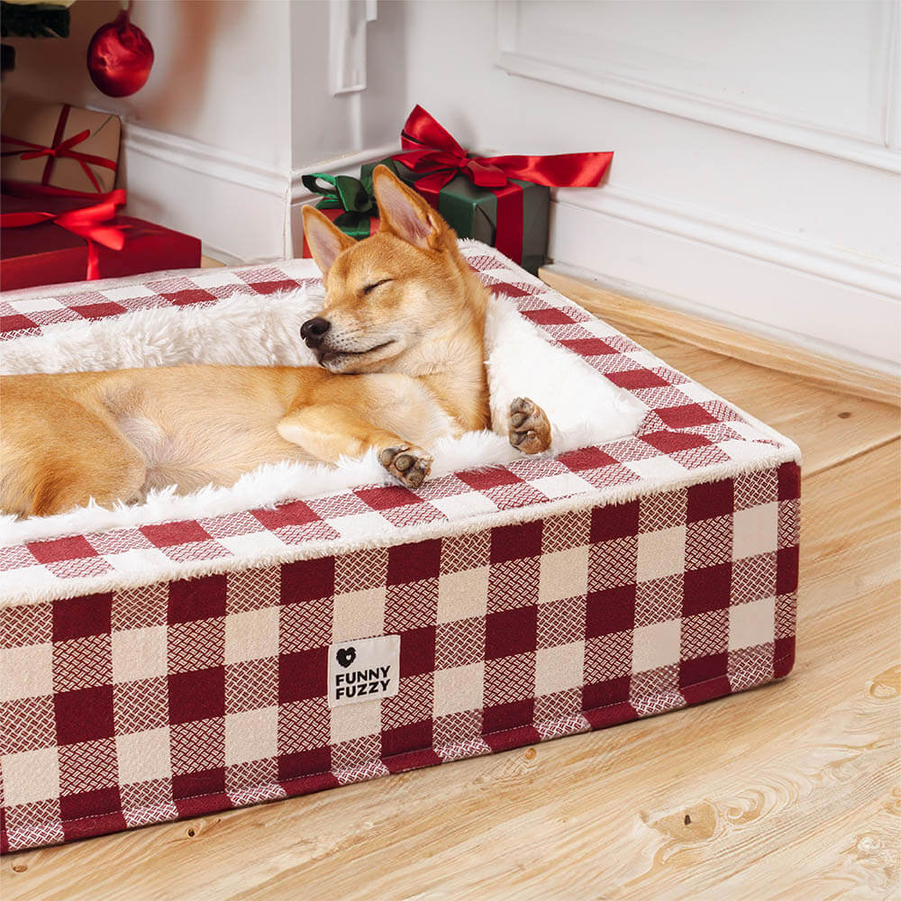 calming-anti-anxiety-plush-cotton-dog-bed-with-tartan-design-img2.jpg
