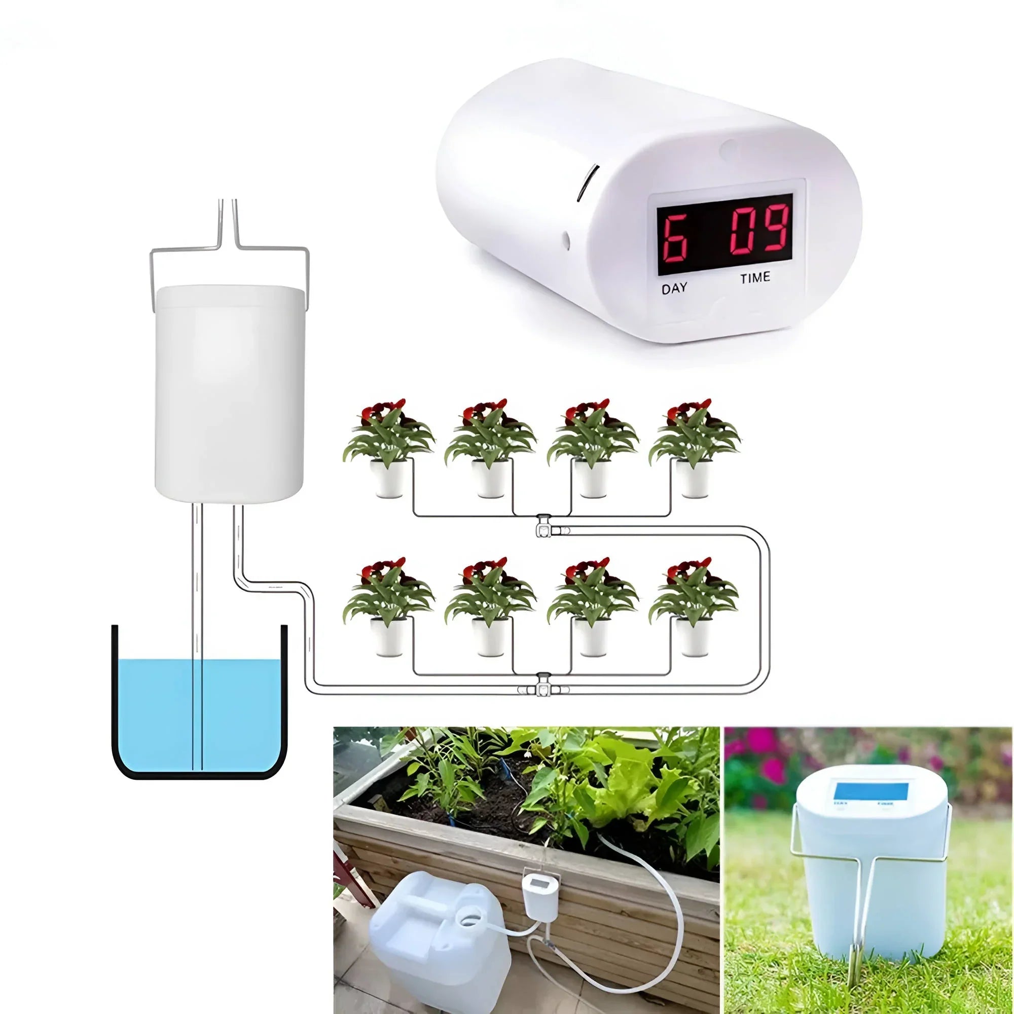 Automatic Plant Watering Pump with LCD Timer