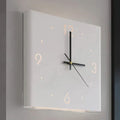 Double Sided Square Wall Clock With Light