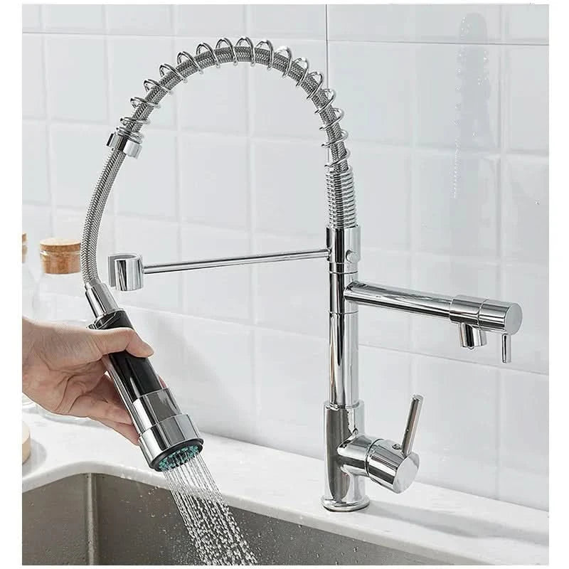 dual-spout-brass-kitchen-faucet-in-black-and-gold-img9.webp