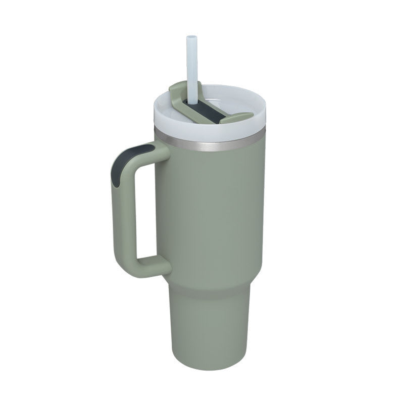 Insulated Travel Mug With Straw